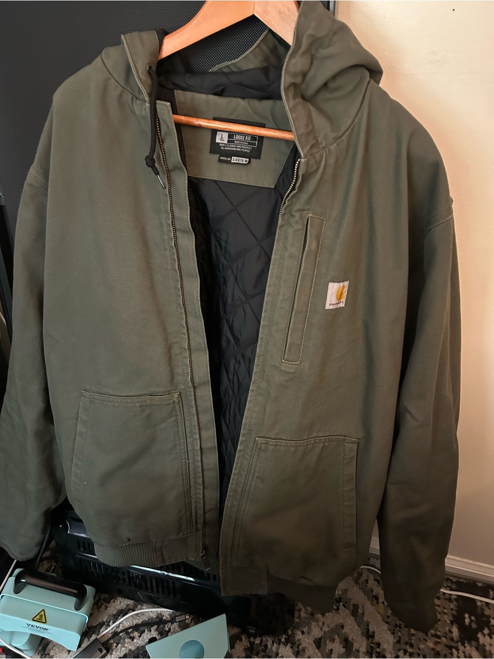 Carhartt Hooded Work Jacket Men’s Large Tall